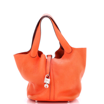 Hermes Eclat Picotin Lock Bag Clemence MM