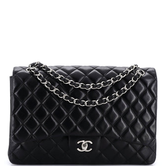 Chanel Classic Double Flap Bag Quilted Lambskin Maxi