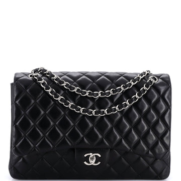 Chanel Classic Double Flap Bag Quilted Lambskin Maxi