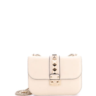 Valentino Garavani Glam Lock Shoulder Bag Leather Small