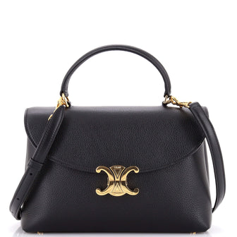 Celine Nino Top Handle Bag Leather Medium