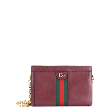 Gucci Ophidia Chain Shoulder Bag Leather Small