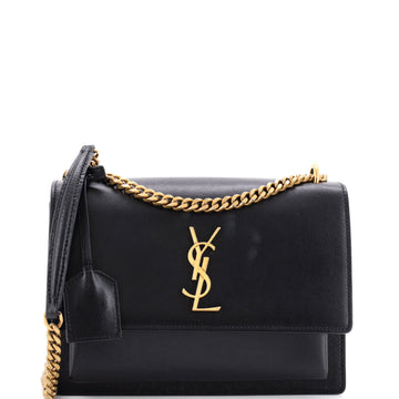 Saint Laurent Sunset Crossbody Bag Leather Medium