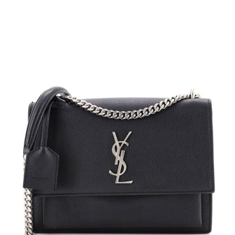 Saint Laurent Sunset Crossbody Bag Leather Medium