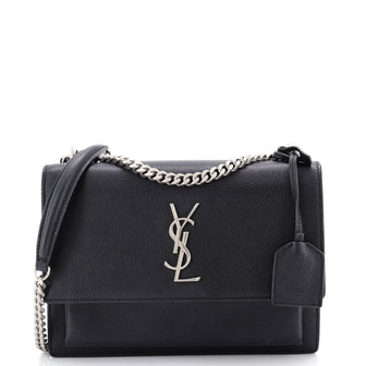 Saint Laurent Sunset Crossbody Bag Leather Medium