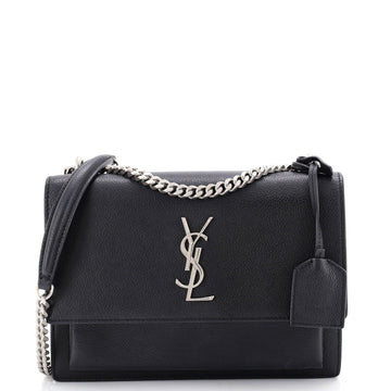 Saint Laurent Sunset Crossbody Bag Leather Medium