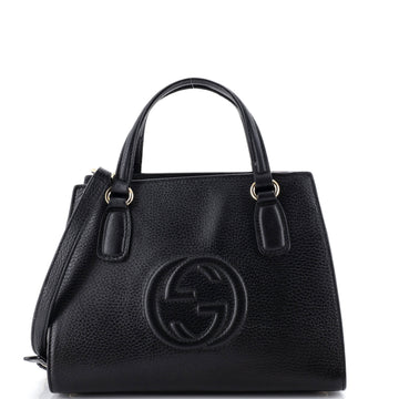 Gucci Soho Convertible Top Handle Satchel Leather Small