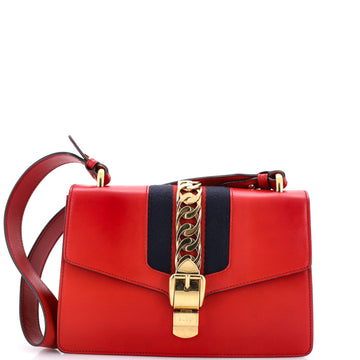 Gucci Sylvie Shoulder Bag Leather Small