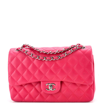 Chanel Classic Double Flap Bag Quilted Lambskin Jumbo
