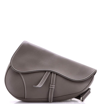 Christian Dior Saddle Crossbody Bag Leather