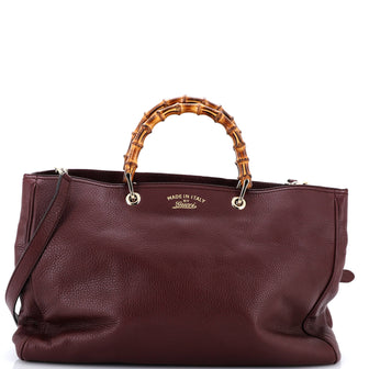 Gucci Bamboo Shopper Tote Leather Large