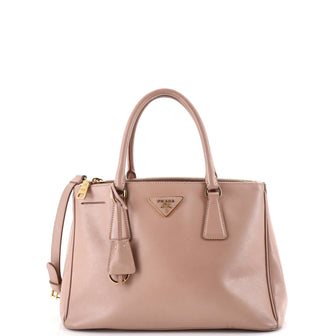 Prada Double Zip Lux Tote Saffiano Leather Small