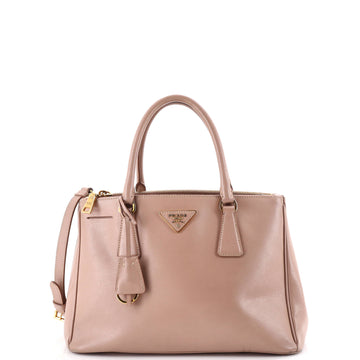 Prada Double Zip Lux Tote Saffiano Leather Small