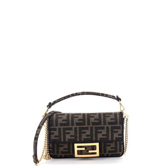 Fendi Baguette NM Bag Zucca Canvas Mini