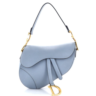 Christian Dior Saddle Handbag Leather Medium