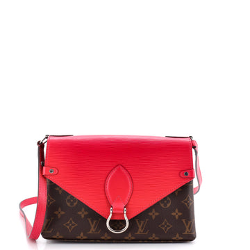 Louis Vuitton Saint Michel Handbag Monogram Canvas and Epi Leather