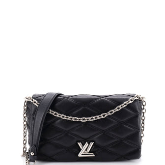 Louis Vuitton GO-14 Handbag Malletage Leather MM