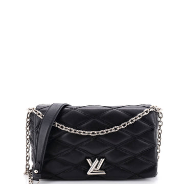 Louis Vuitton GO-14 Handbag Malletage Leather MM