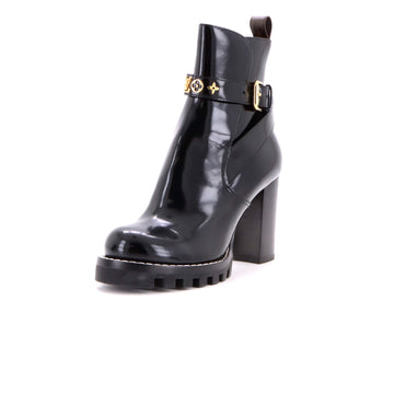 Louis Vuitton Women's Star Trail Buckle Ankle Boots Patent