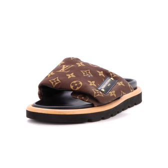 Louis Vuitton Women's Pool Pillow Comfort Mule Sandals Monogram Nylon
