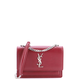 Saint Laurent Sunset Chain Wallet Leather