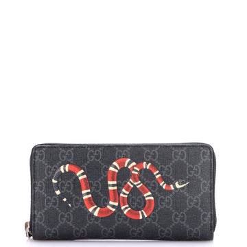Gucci Zip Around Wallet Printed GG Coated Canvas