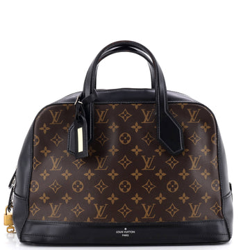 Louis Vuitton Dora Handbag Monogram Canvas and Calfskin MM