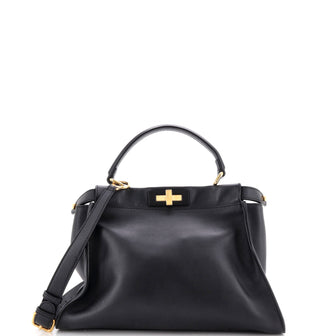 Fendi Peekaboo Bag Rigid Leather Regular