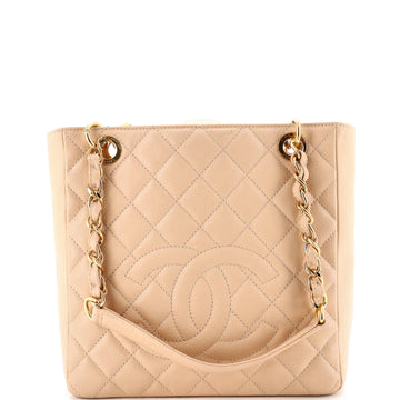 Chanel Petite Shopping Tote Quilted Caviar