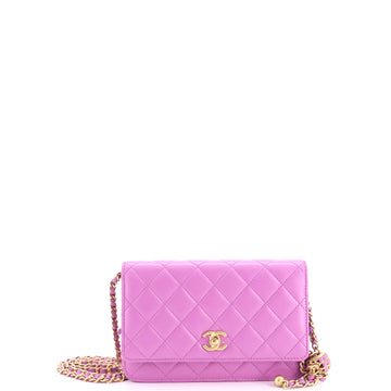 Chanel Pearl Crush Wallet on Chain Quilted Lambskin