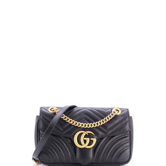 Gucci GG Marmont Flap Bag Matelasse Leather Small