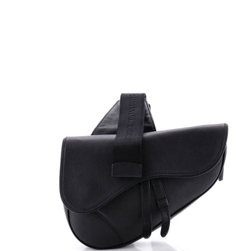 Christian Dior Saddle Crossbody Bag Leather Mini
