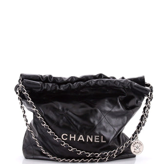 Chanel 22 Chain Hobo Quilted Calfskin Small