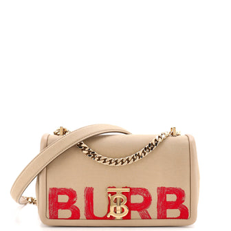 Burberry Lola Shoulder Bag Printed Canvas Small