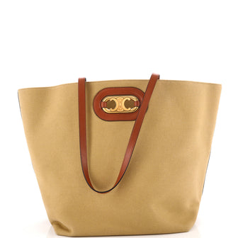 Celine Cabas Maillon Triomphe Bag Canvas