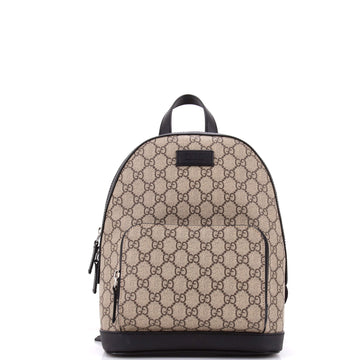 Gucci Zip Pocket Backpack GG Coated Canvas Small