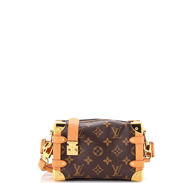 Louis Vuitton Side Trunk Handbag Monogram Canvas PM