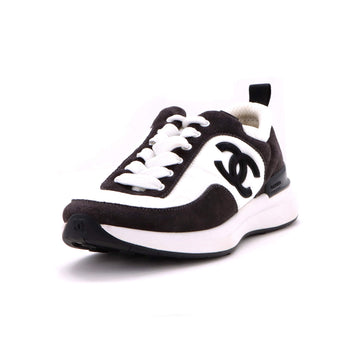 Chanel Women's CC Low-Top Sneakers Nylon and Suede
