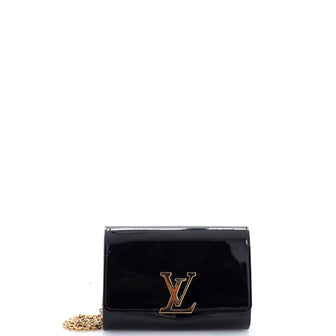 Louis Vuitton Chain Louise Clutch Patent PM