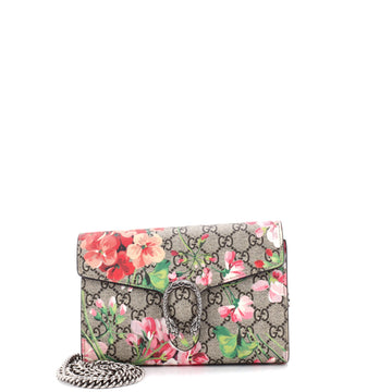 Gucci Dionysus Chain Wallet Blooms Print GG Coated Canvas Small
