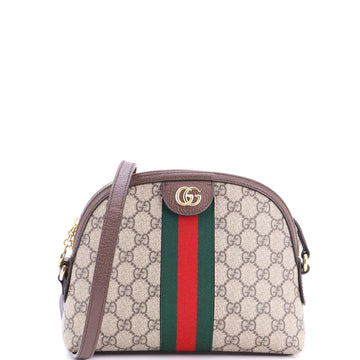 Gucci Ophidia Dome Shoulder Bag GG Coated Canvas Small