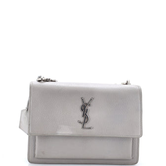 Saint Laurent Sunset Satchel Leather Medium