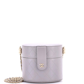 Chanel CC Allure Vanity Case with Chain Quilted Lambskin Small