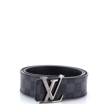 Louis Vuitton LV Initiales Reversible Belt Damier Graphite and Leather Wide