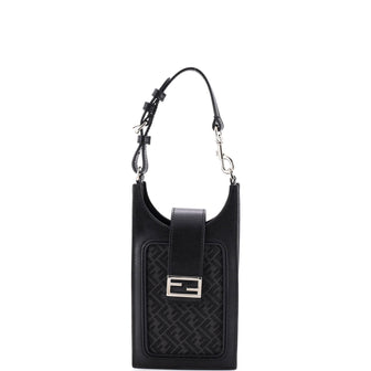 Fendi Phone Holder Bag Zucca Canvas and Leather