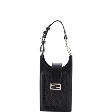 Fendi Phone Holder Bag Zucca Canvas and Leather