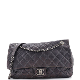 Chanel Easy Flap Bag Quilted Caviar Jumbo