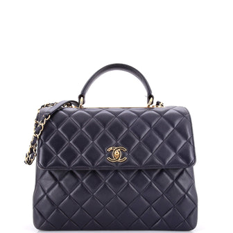 Chanel Trendy CC Top Handle Bag Quilted Lambskin Large