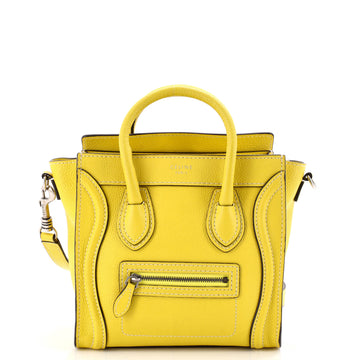 Celine Luggage Bag Grainy Leather Nano