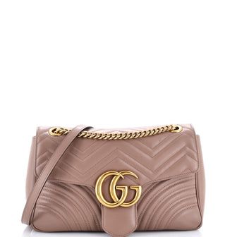 Gucci GG Marmont Flap Bag Matelasse Leather Medium